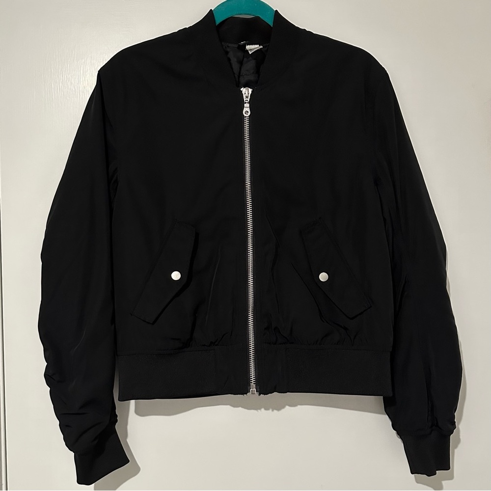 H&M Divided Bomber Jacket 8 Black